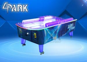 Quality Curved Coin Operated Air Hockey Table With Fiber Glass And Plastic Cement Material for sale
