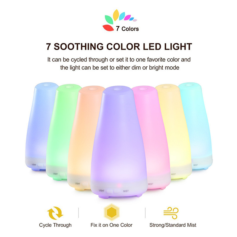 150ml Intermittent Mist Spray Plastic Ultrasonic Aroma Oil Diffuser