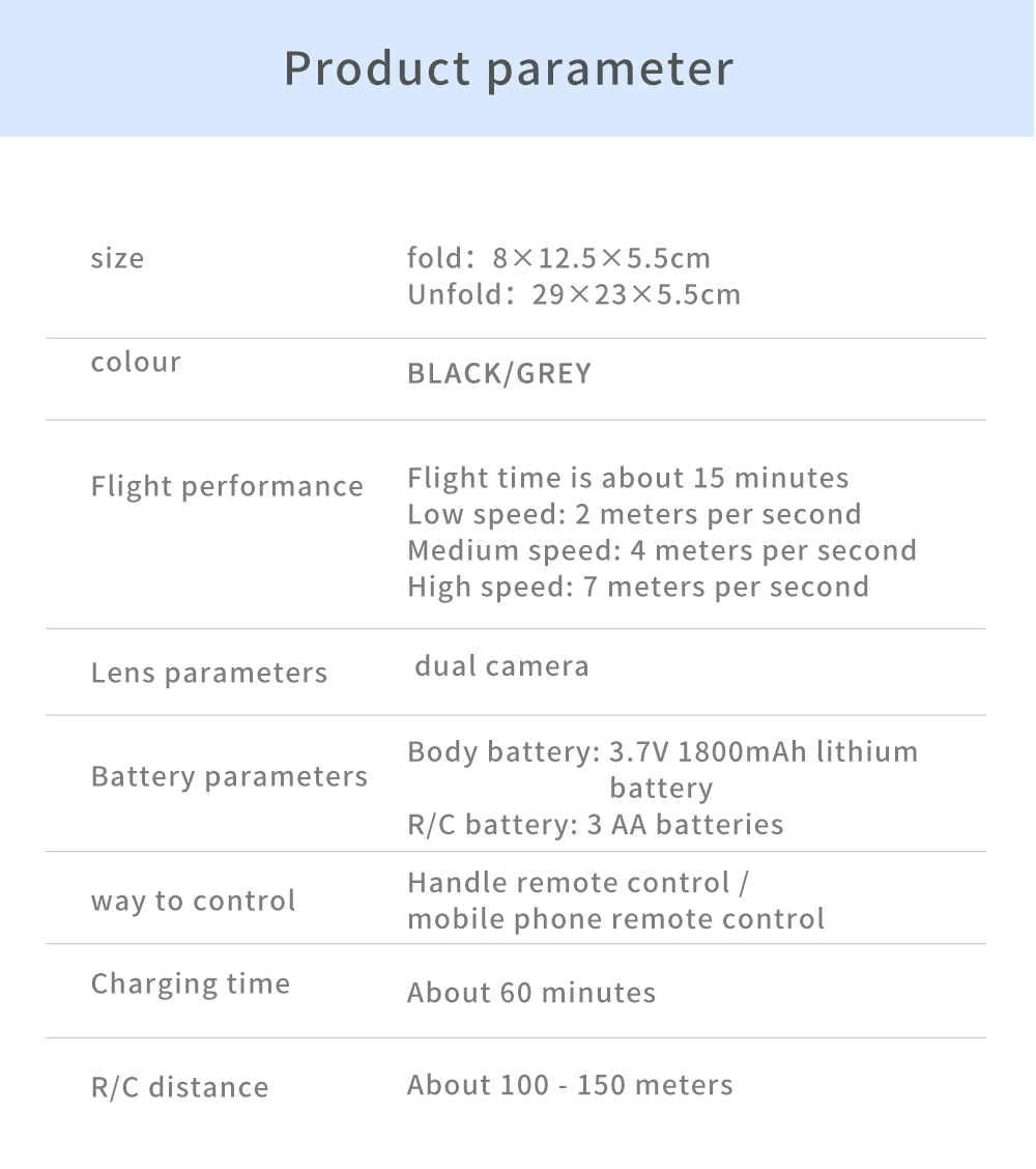 Professional Portable Drone E88 Pro with Dual Camera 4k 8k Wifi Fpv Quadcopter 3.7V 1800mAH Lithium Battery Capacity