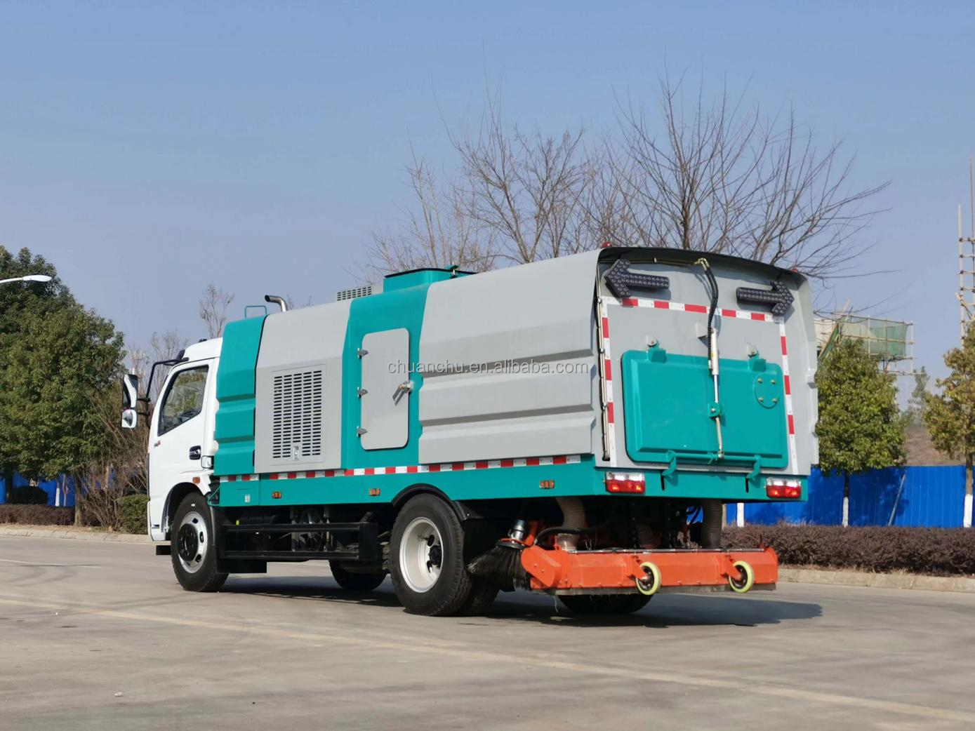 Pure Electric Outdoor Sanitation Cleaning Truck 8CBM Vacuum Road Sweeper Truck