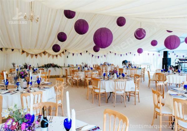 Luxury Wedding Tents Aluminum Profile Lining Deco Different Desk and Table