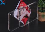 Magnet Clear Acrylic Photo Frame Creative ARC Shape PMMA Pictures Table Frame