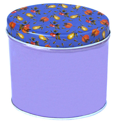 Circular Tin Storage Containers , 0.23Thickness Cylindrical Metal Case