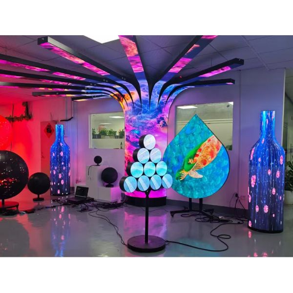 Creative Custom LED Pantallas Soft LED Display Curved LED Flexible Large Screen Indoor Outdoor Display Screen