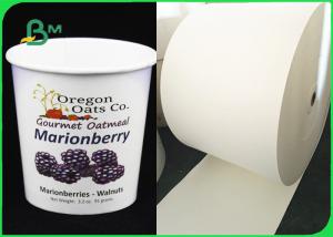 Quality Biodegradable White PLA / PE Coated Paper For Ice Cream Cups Eco - Friendly for sale