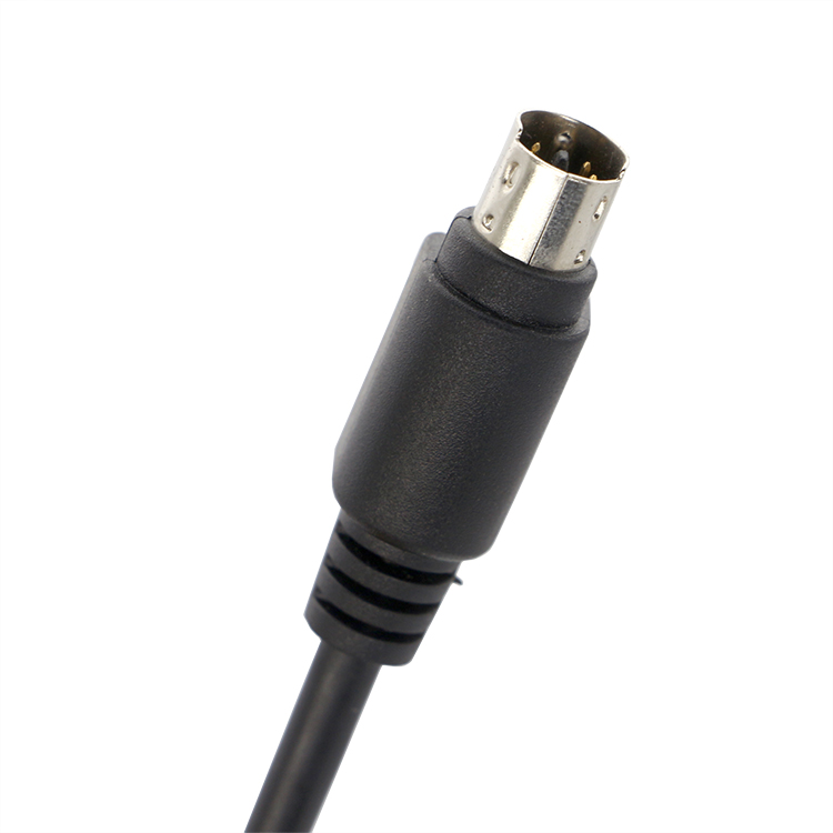 Customization 6 7 8 PIN MINI DIN to Pigtail Open Tinned Wire Cable