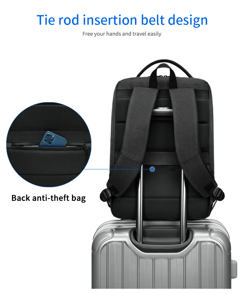 Factory wholesale waterproof USB Charging bagpack Notebook Laptop Back pack leisure travel USB Backpack bag school backpack