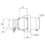 Permanent magnet drive wheel 450W DC motor OPK45-DCW