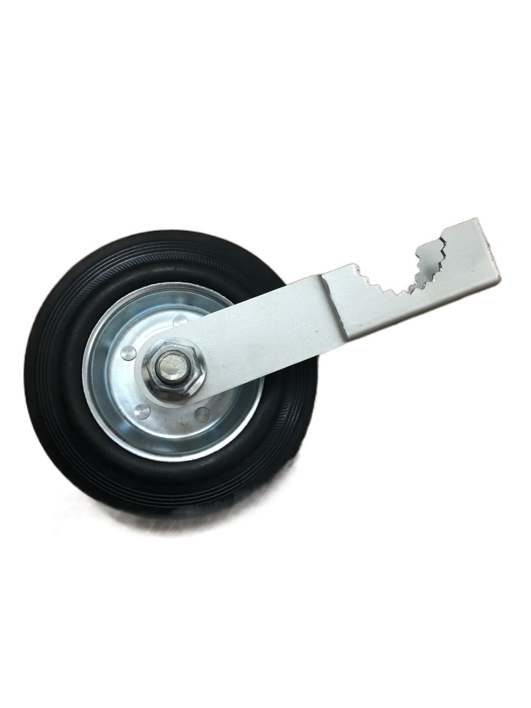 Prevent Door Slack and Improve Gate Function with Black Side Mount Gate Support Wheel