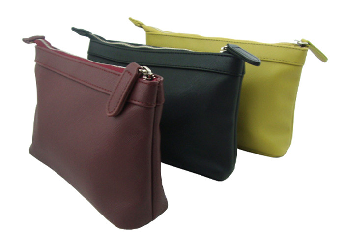 Practical Rectangular Travel Accessory Bag PU Cosmetic Bags For Girls