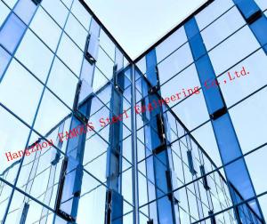 Quality Modern Hidden Frame Tempered Double Layer Glass Aluminum Curtain Wall EPS Project for sale