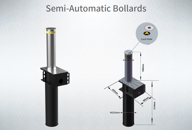 High Performance Safety K4 Rated Bollards For Vehicle Control Access Management
