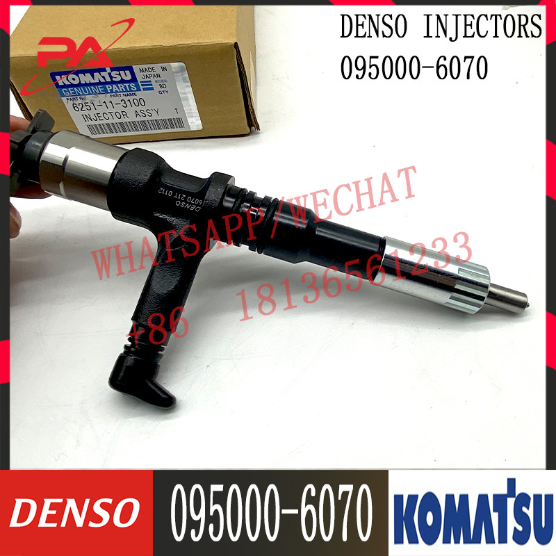 095000-6070 Diesel Common Rail Injector For KOMATSU PC350-7 PC400-7 6251-11-3100
