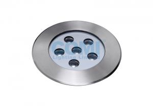 Quality 6 * 2W LED Underground Floor Light with Remote LED Driver , High Power LED In Ground Spotlights for sale