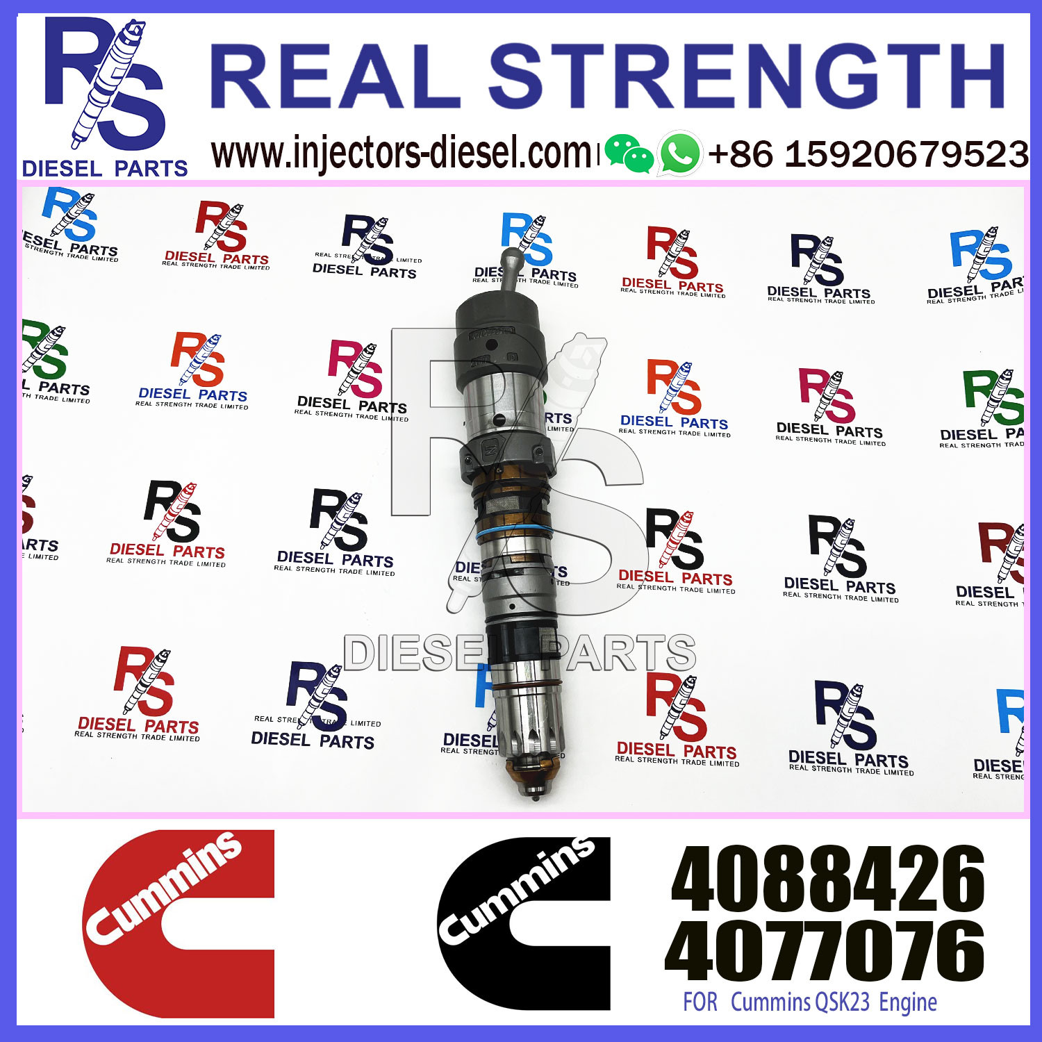 Truck tractor excavator diesel engine spare part QSK23 QSK60 QSK19 fuel injector 4902827 4077076 4062090 4088426