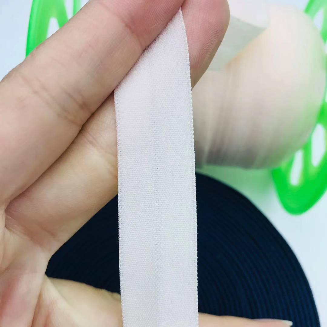 10mm 15mm 20mm 25mm 30mm 40mm 50mm wholesale black and white fold over elastic ribbon binding bias tape