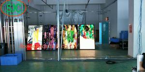 Quality AC85-264V LED Poster Display Board 3mm Pitch Portable Poster Showing 4cm Thickness for sale