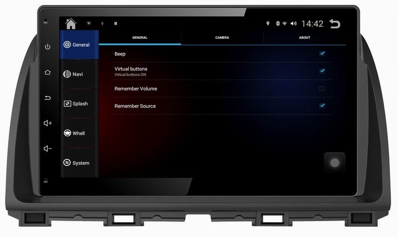 Ouchuangbo Car Multimedia stereo Audio dvd android player for Mazda Atenza 2014 with gps navigation 3G wifi BT SWC