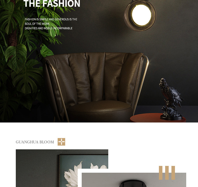 Nordic Modern Pendant Lights Glass Leather Belt Yo-yo Hanging Lamp(WH-GP-168)