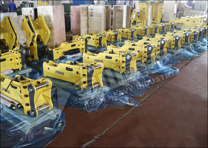 Powerful Strike Hydraulic Rock Breaker Excavator / Mounted Rock Drill Machine