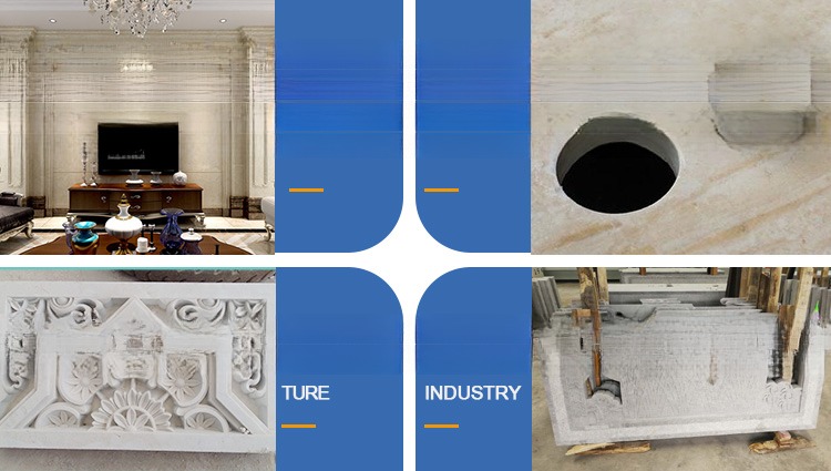 Three Axis Steel Structure Stone Cutting Router Machine For Granite Marble Cutting