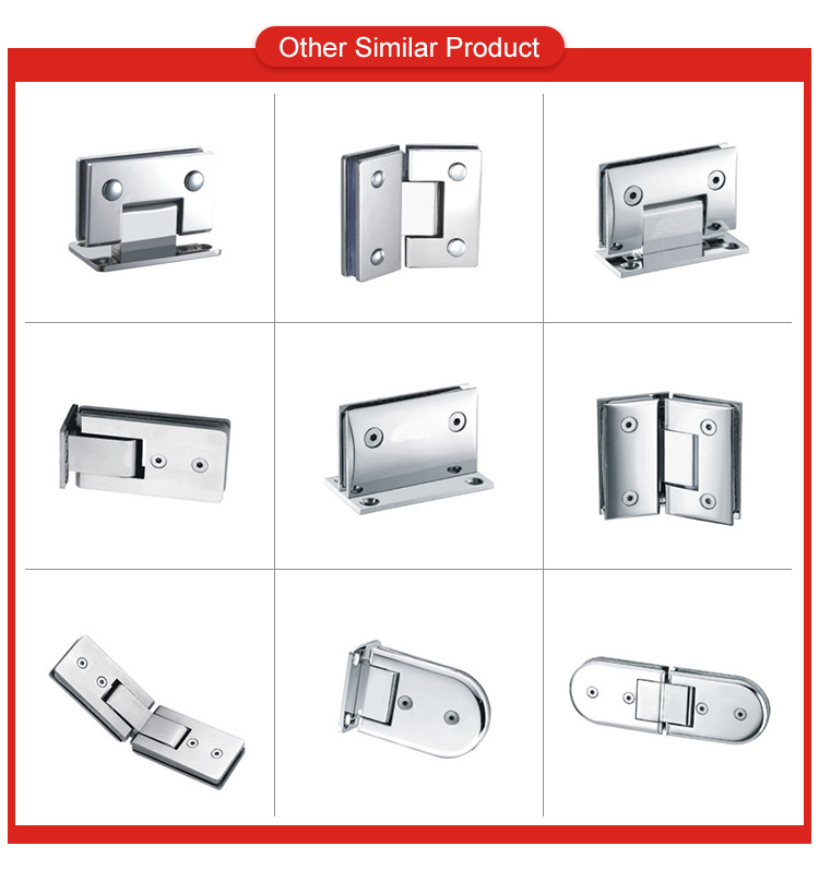 90 Degree Double Shower Hinge Door Window Hinges for Long Life Frameless Glass Door
