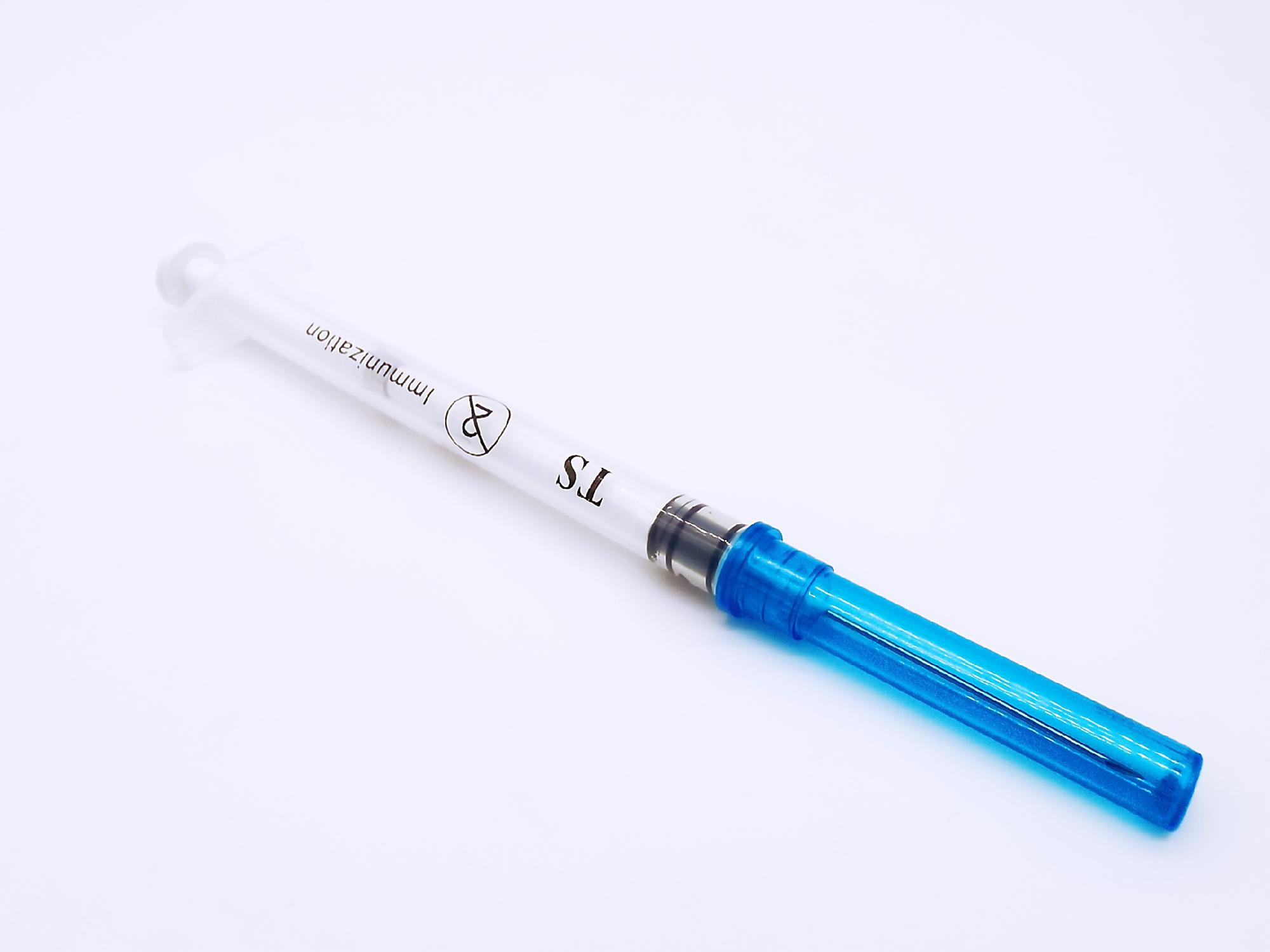Sterilized By EO Gas Non-Toxic Non-Pyrogenic Single Use Only Vaccine Auto Disable Syringe