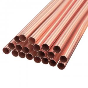 Quality Seamless Copper Pipe Tube OD 1/2 3/4 Copper Round Tubes 0.1mm ASTM B152M for sale