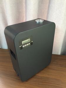 Quality 250*110*320mm Fragrance Diffuser Machine For Home Black Metal , DC12V Hotel Scent Diffuser 5kg Floor Stand for sale