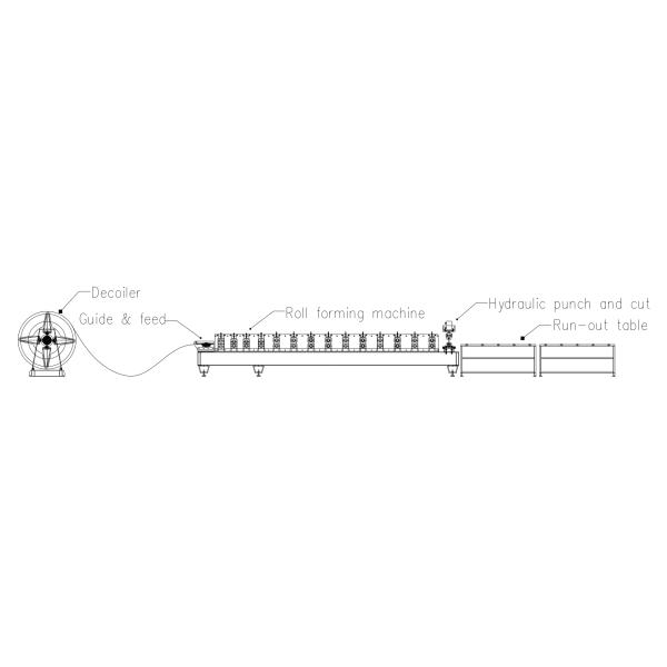 Dual-Layer Guide Pillar Roofing Roll Forming Machine For Trapezoidal And Corrugated Roof Panels