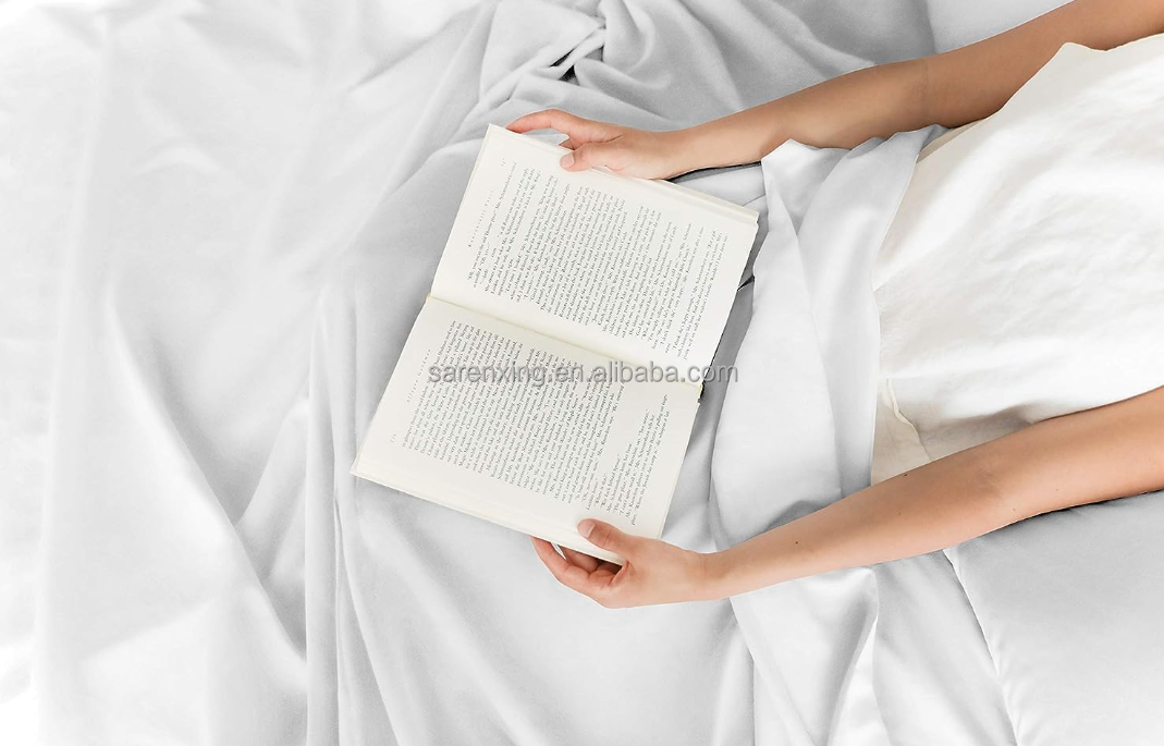 Picture Shows Sustainable Bamboo Bedding for a Silky and Comfortable Sleep Experience