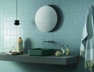 Quality Plain Texture Glossy Wall Tile Decor For Kitchen 100x100mm for sale