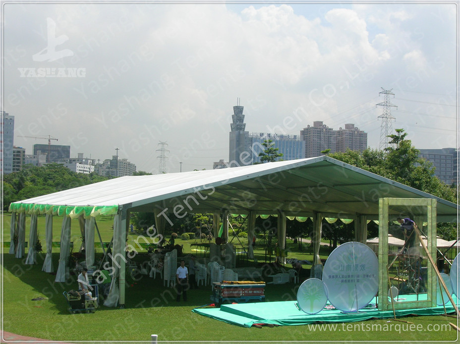 Wind Resistant Transparent Fabric clear event tent Canopy Structure