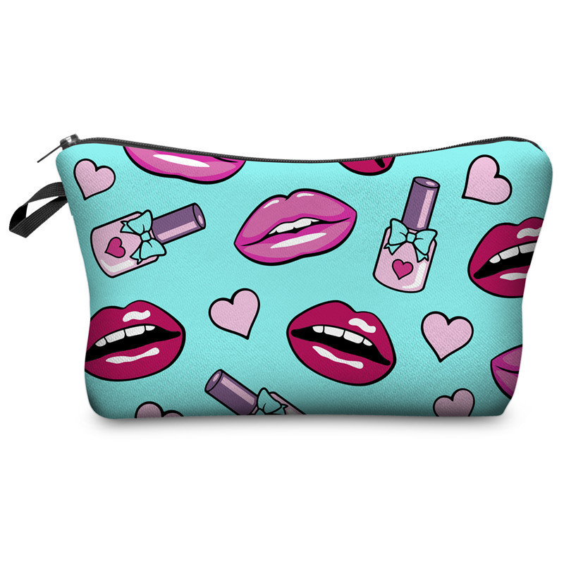 3D Digital Printing Polyester Cosmetic Bag Beauty Cosmetic Personal Care