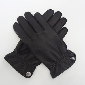 China Elastic Mens Warm Dress Gloves , Men'S Deerskin Leather Gloves With Cuff on sale