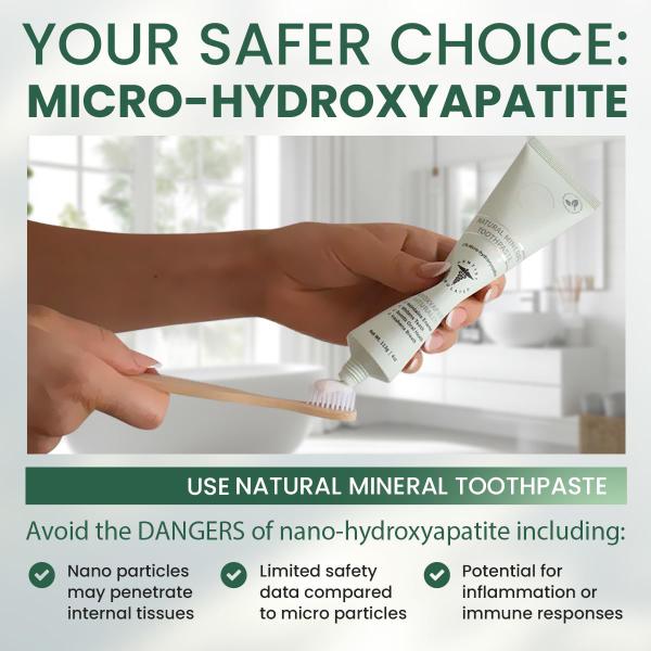 Custom Brand 15% Micro Hydroxyapatite Toothpaste Fluoride Free Foam Free 4oz