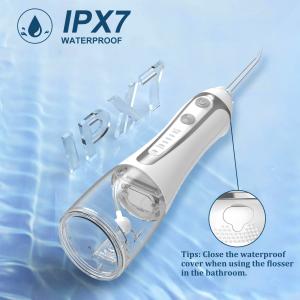 Quality Intelligent Water Folsser Teeth Cleaning 300ML Water Tank Rechargeable IPX7 Oral Care Dental Irrigator Water Flosser Portable for sale