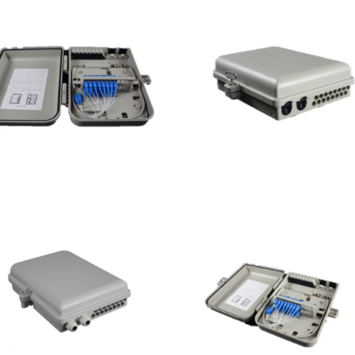 16 Or 24 Ports Ftth Distribution Terminal Box / Fiber Optic Enclosure Outdoor