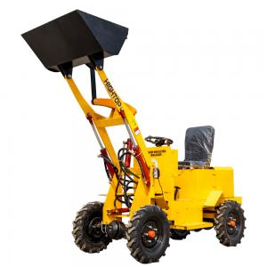 Quality Strong Power 1800W Electric Small Wheel Loader Mini Front End Loader HTEL12 for sale