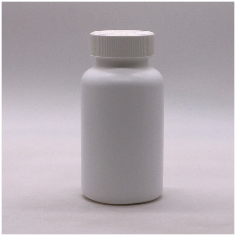 Flip Top Cap PE Bottle Wide Mouth Plastic Empty Bottles for 300ml Capsule Containers
