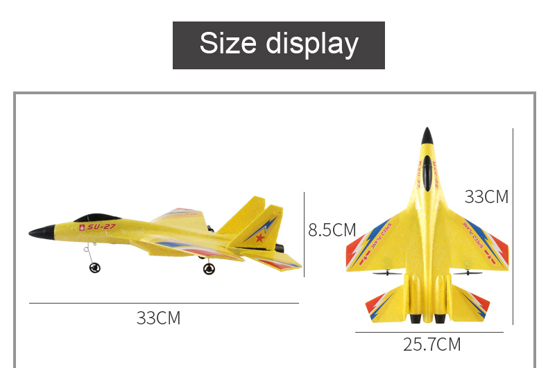 Remote Control Glider Luminous Toy Foam Fighter Aircraft Model for Children's Gift
