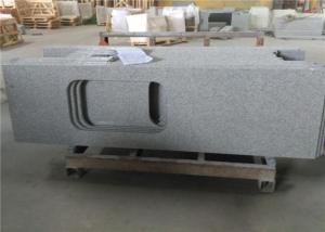 China Sesame White Granite Countertops , Durable Prefab Granite Kitchen Countertops on sale
