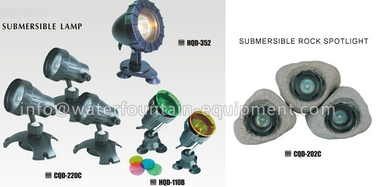 Pond Amphibious Underwater Fountain Lights Plastic Waterproof IP68 CQD - 110B