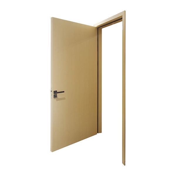 Interior Solid Wood Bedroom Door With Anti Theft Smart Lock Custom Sidewall Thickness