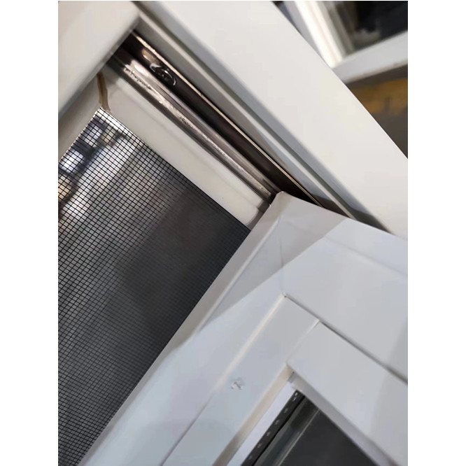 Egress White Vinyl UPVC Hopper Window Windproof Customized Temperd Glass