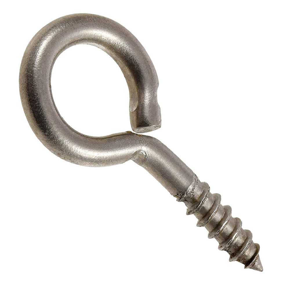 Round Head Screw Eye Metal Stainless Steel Screw Eye Hooks 25mm Pins Mini 6x13 Hooks 4mm 7mm