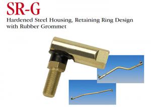 China Hardened Steel Housing Stainless Steel Ball Joint SR - G Series With Rubber Grommet on sale
