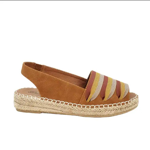 Round Toe Espadrilles Shoes High Heel With Authentic Espadrilles Sole Material