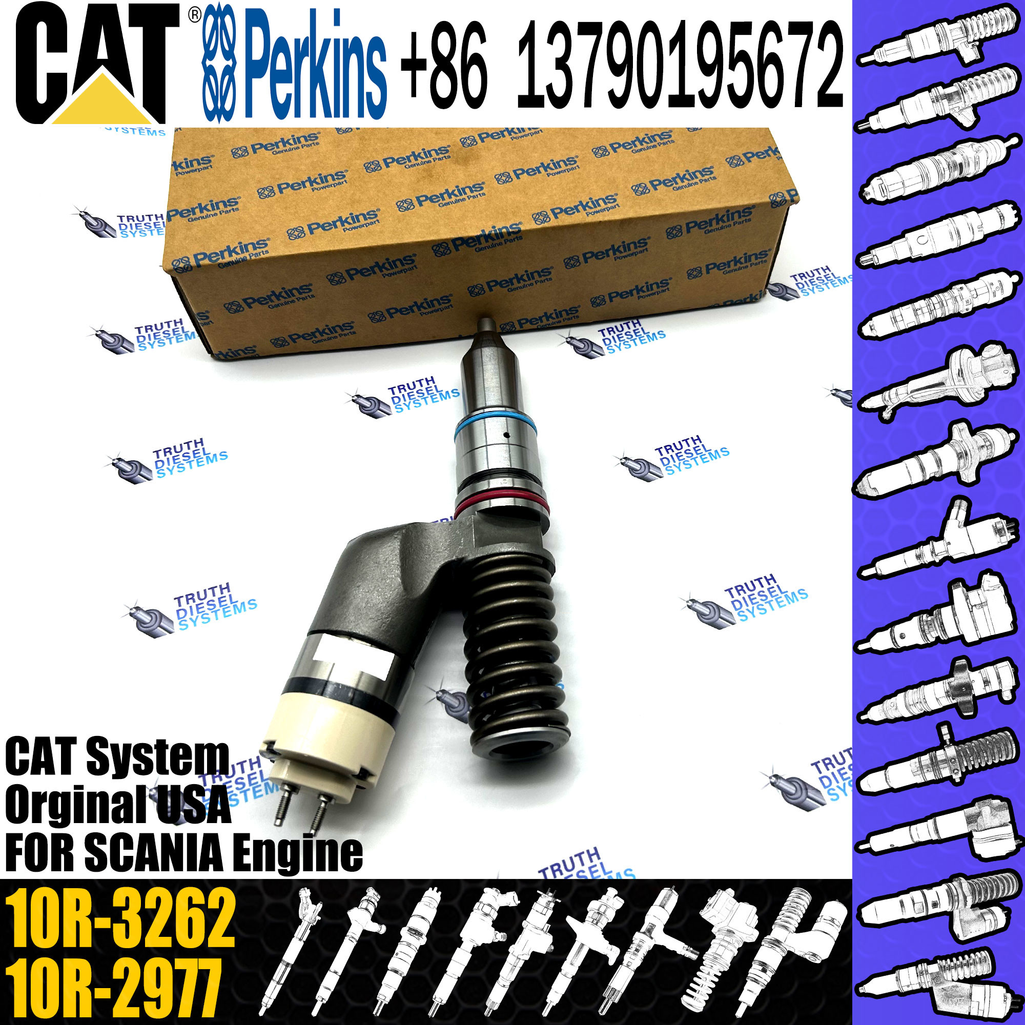 injector assembly injector 249-0712 249-0705 249-0708 249-0713 10R-3262 for C11 C13 engine