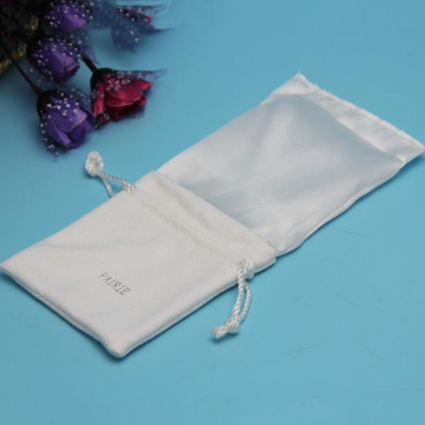 Herbs Packaging Pp String Faux Suede Drawstring Bag